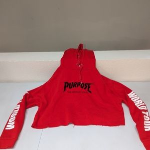 CROPPED Justin Bieber Purpose World Tour Hoodie